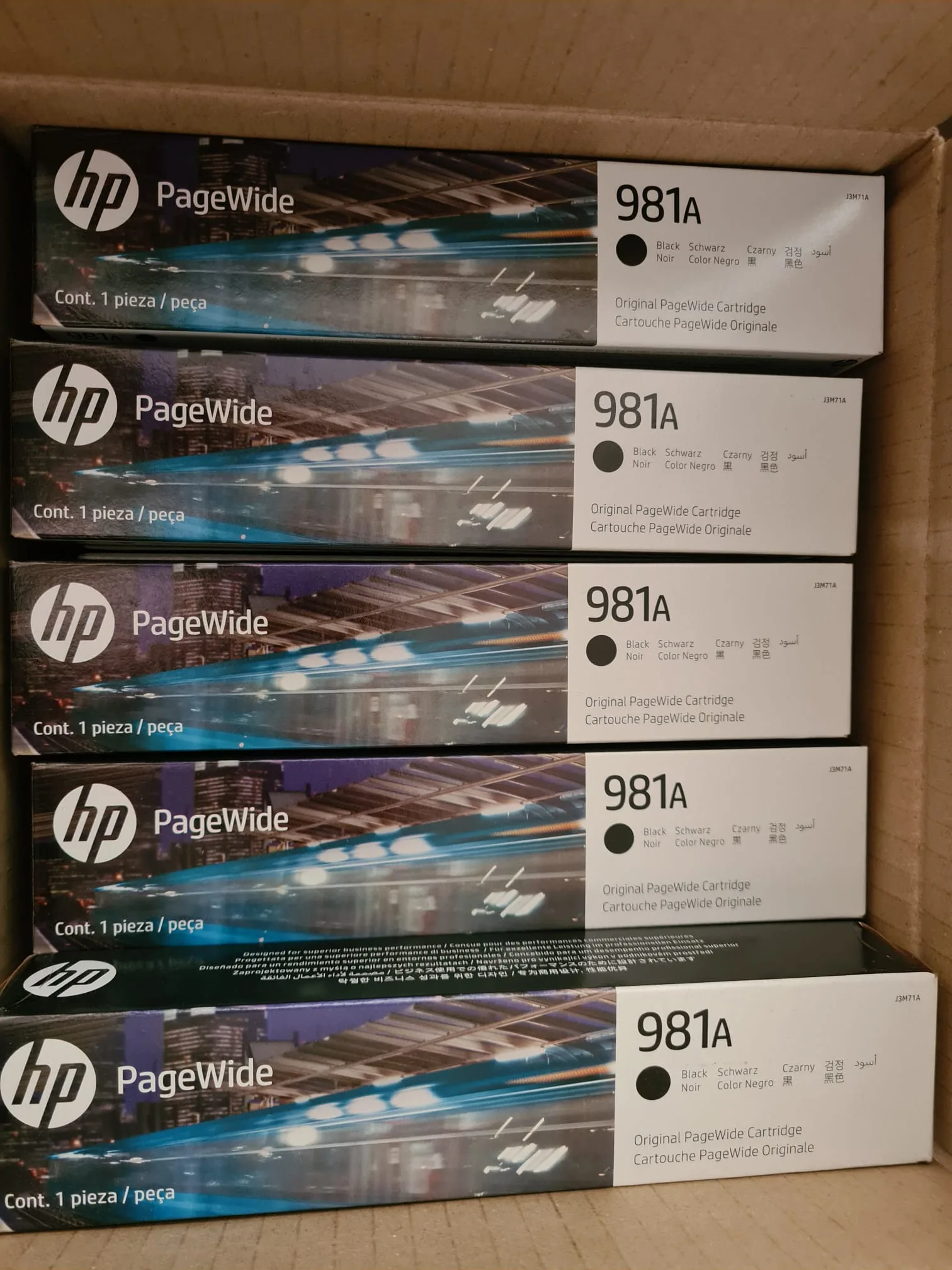 Original HP cartridges 981a, 4-Color set thumbnail