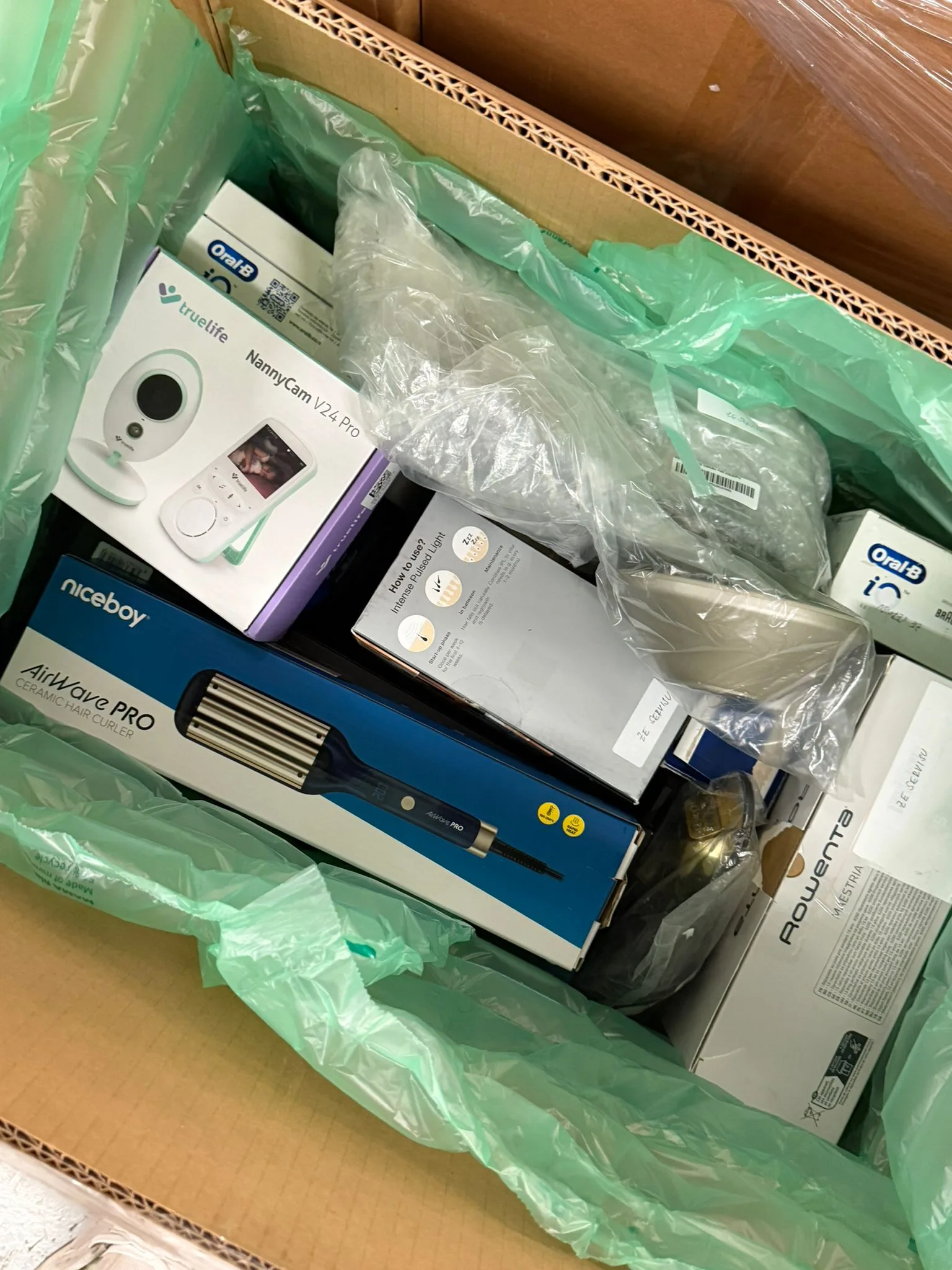 Pallets with personal care electronics thumbnail
